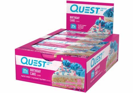 Quest Bars Birthday Cake 12 Bars - Protein Bars Quest Nutrition | BodyBuilding