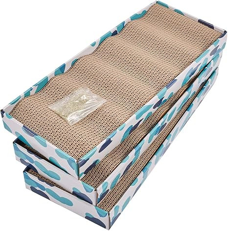 PEEKAB Cat Scratcher Cardboard Reversible Cat cat Scratch Pad Kitty Corrugated Scratching Bed Cat... | Amazon (US)