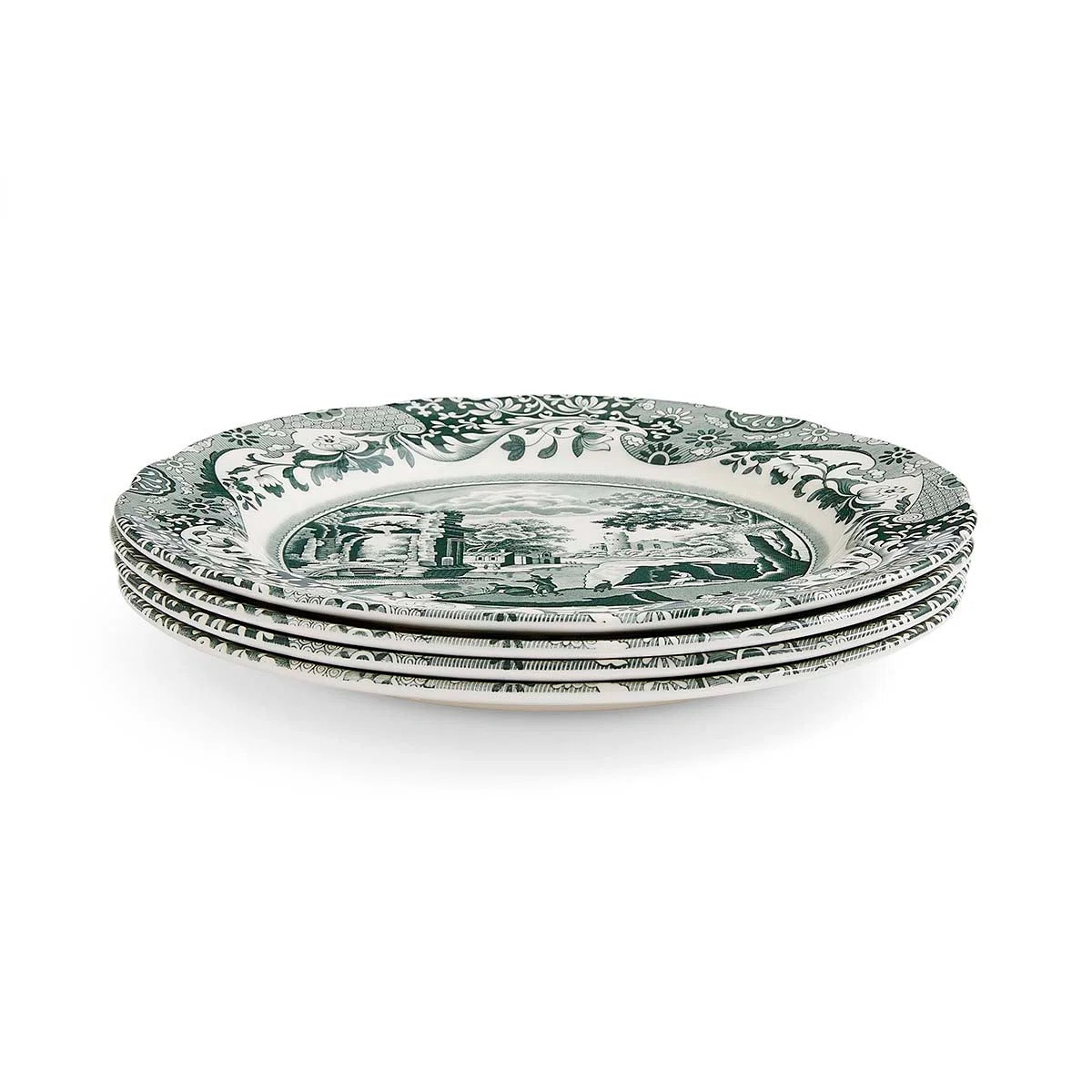 Heritage Green Italian 10.5" Dinner Plates, Set of 4 (Set of 4) | Wayfair North America