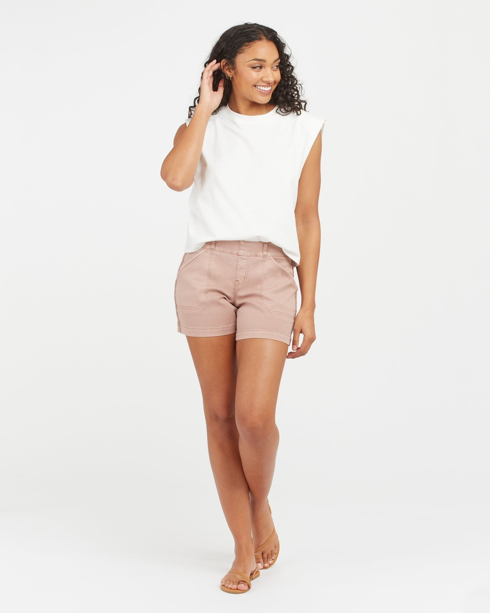 Stretch Twill Shorts, 4 | Spanx