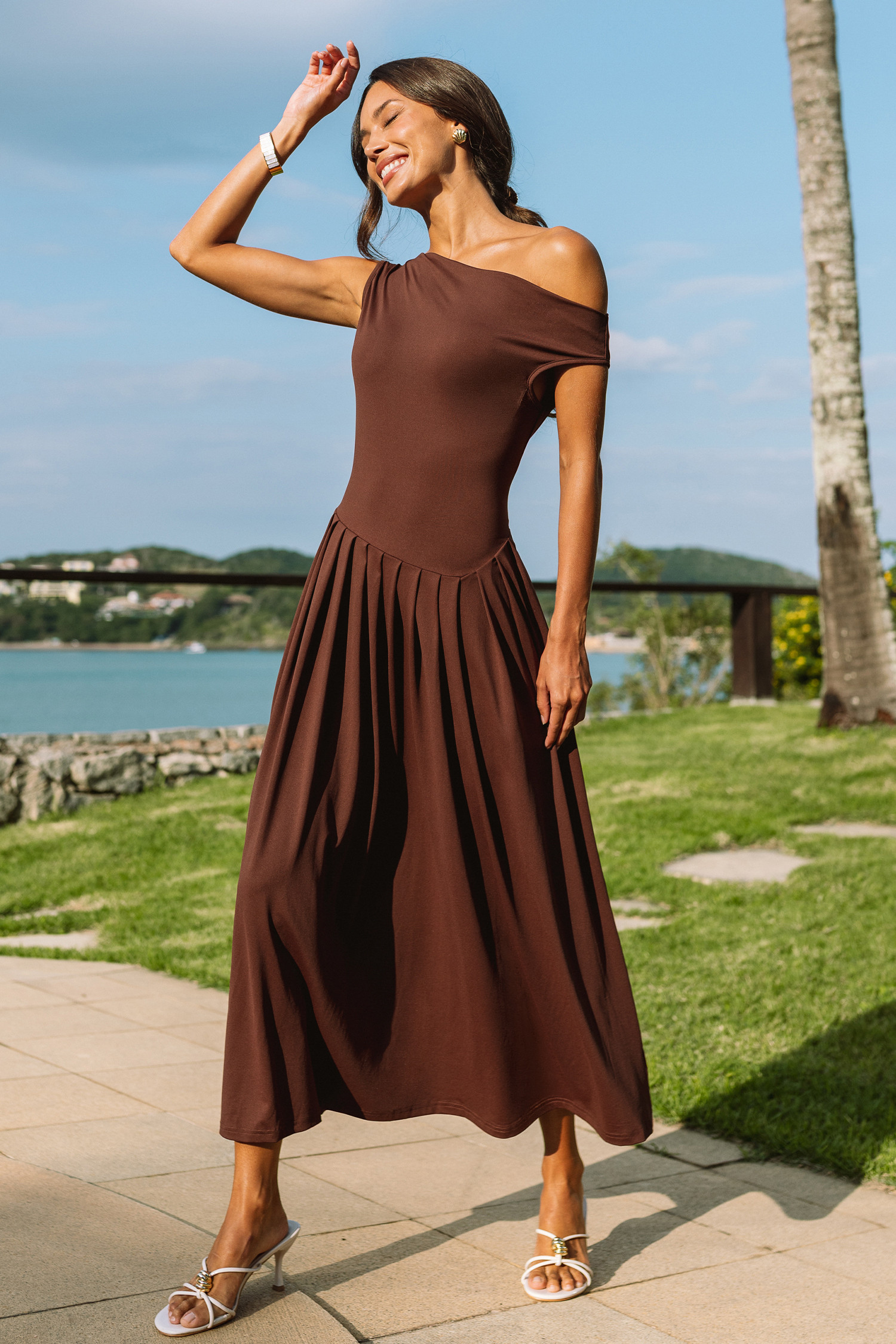 In the Spotlight Brown Maxi Dress | Cupshe UK