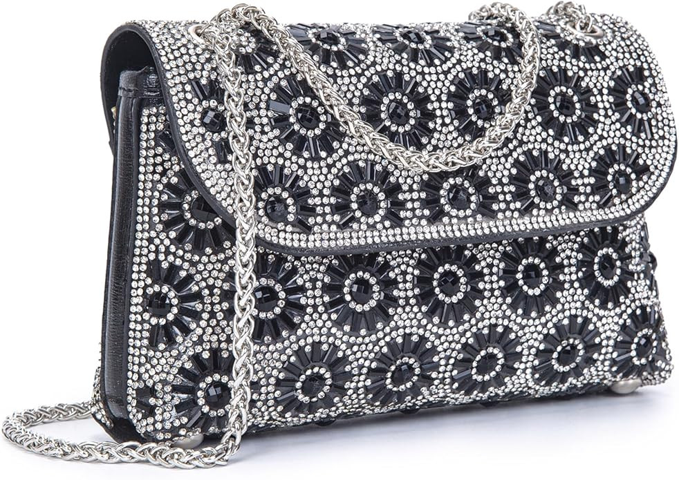 BBTT.ful Shoulder Bags Crossbody Bag Purses Handbags Crystals Rhinestone Evening Bag for Women Cl... | Amazon (US)