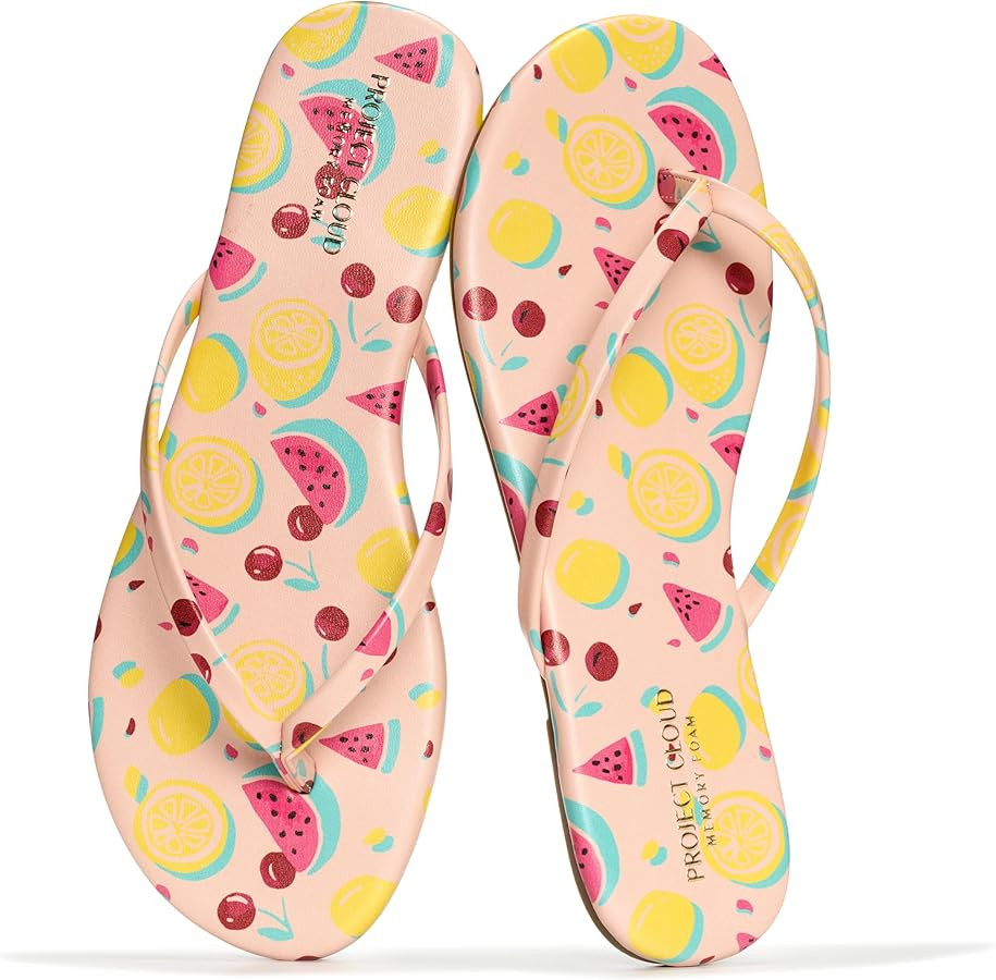 Project Cloud Flip Flops for Women Footwear- Lightweight and Memory Foam Insole Sandals for Women... | Amazon (US)