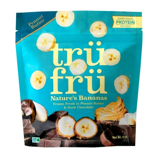 Tru Fru Natures Bananas Frozen Fresh in Peanut Butter & Dark Chocolate | Walmart (US)