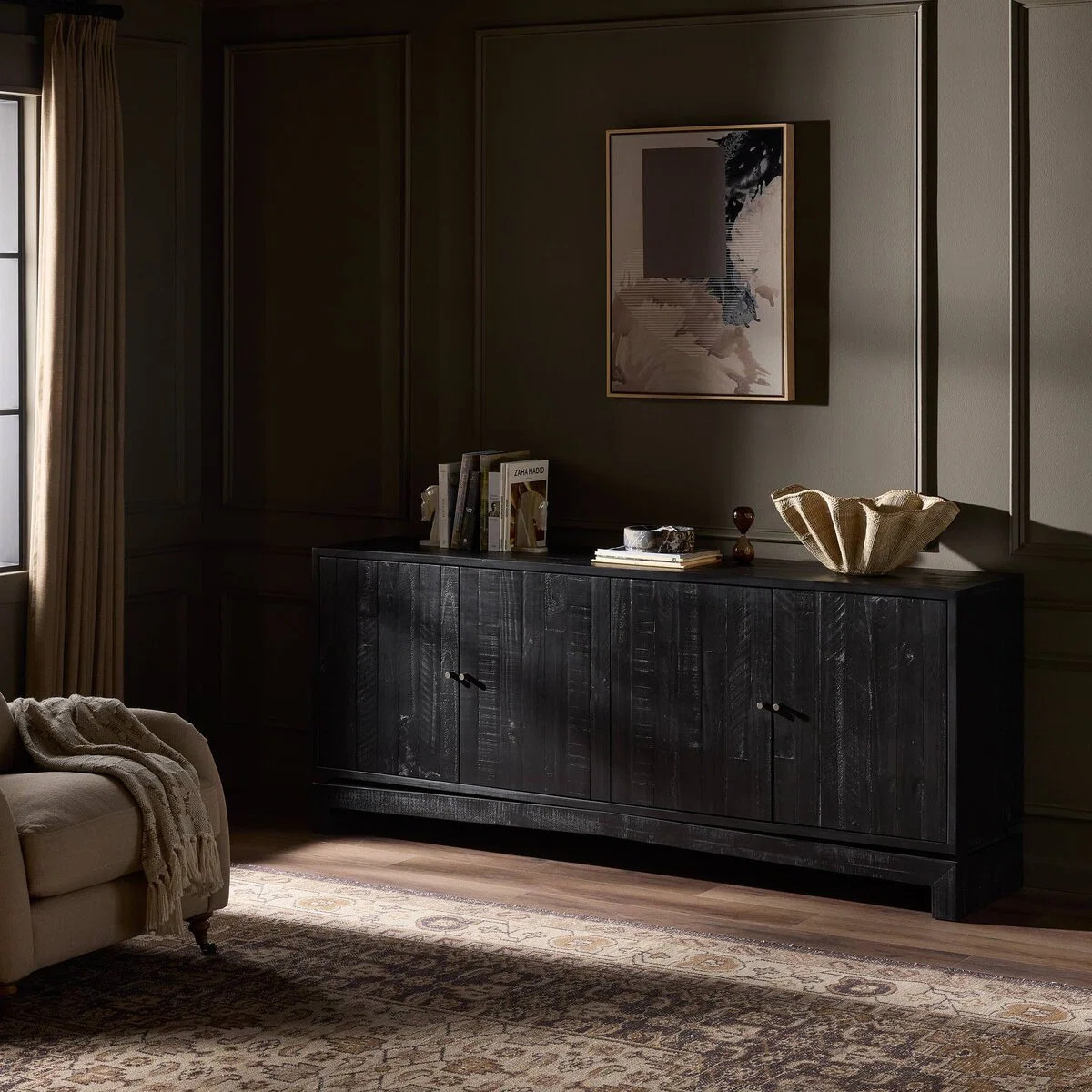 Matthes Sideboard-Aged Black Pine | Wayfair North America