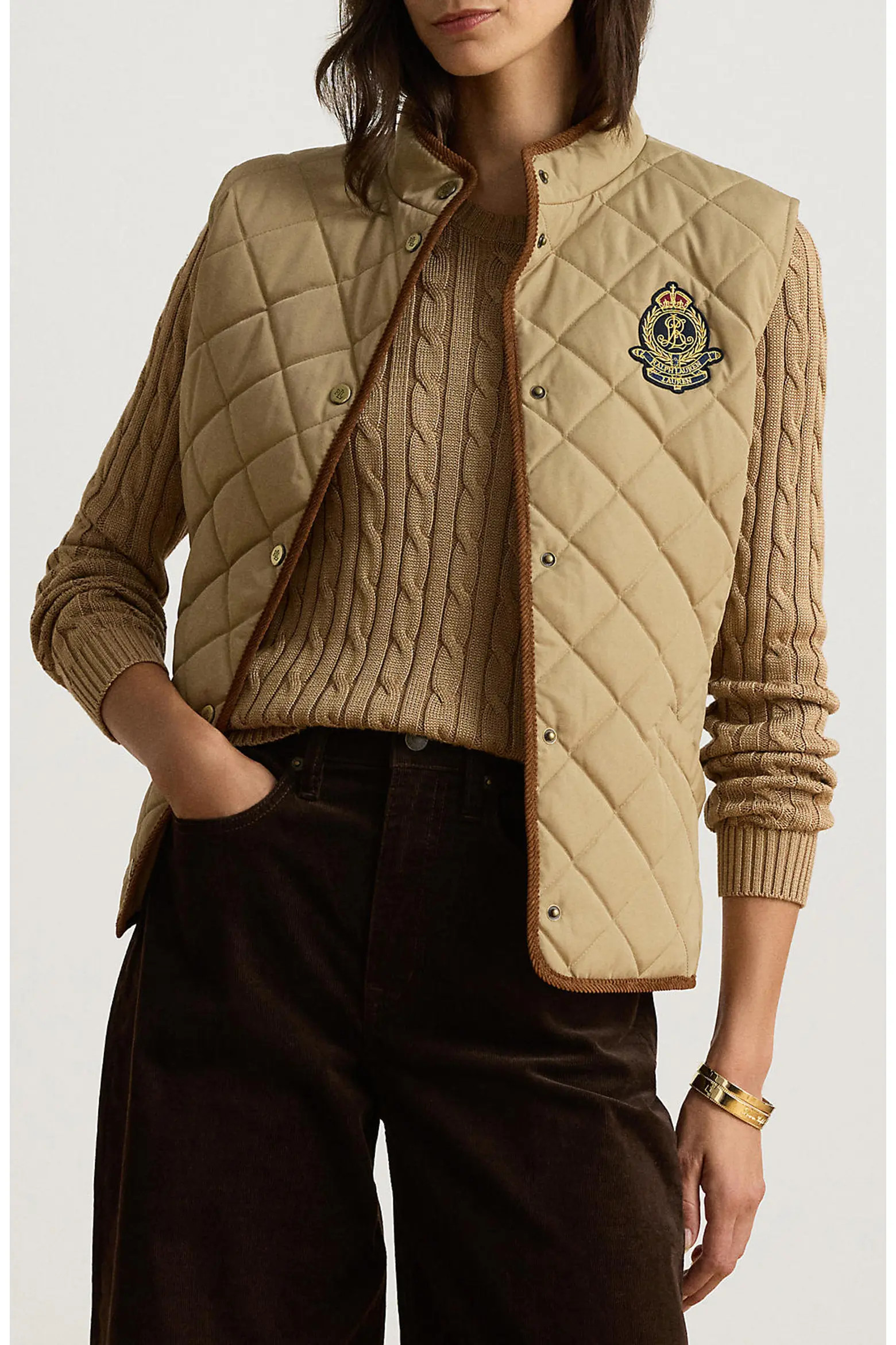 Logo Crest Quilted Vest (Women) | Nordstrom | Nordstrom