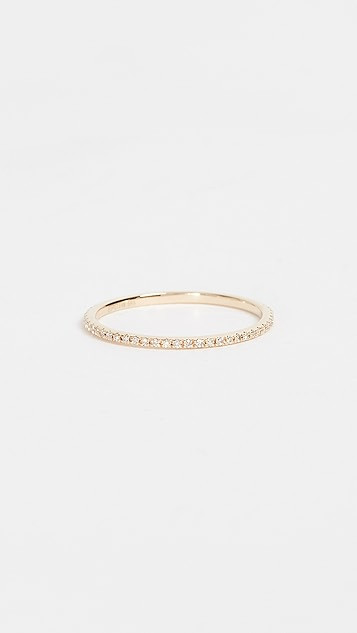 14k Gold Diamond Eternity Stack Ring | Shopbop