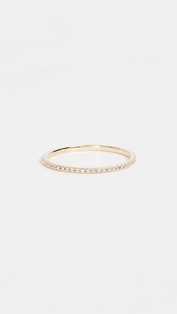 14k Gold Diamond Eternity Stack Ring | Shopbop