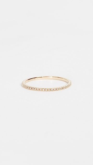 14k Gold Diamond Eternity Stack Ring | Shopbop