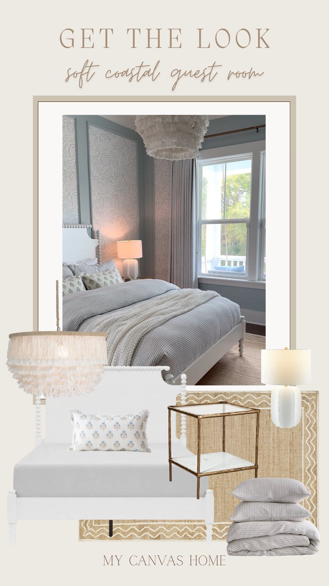 Get the look! 🤍 I’m still thrilled with how our soft coastal bedroom turned out, with small additions and upgrades that made it feel entirely new. Bonus: some of these picks are on sale right now! 

Up to 80% off with Free Shipping for Way Day, sale running from 4/25-4/27
#wayfair #WayDay #wayfairpartner #ad @Wayfair 

#LTKSaleAlert #LTKHome