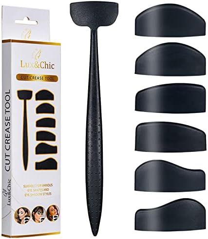 Amazon.com : Eyeshadow Crease Line Kit - 6-in-1 Cut Crease Tool for Eyes - Skin-Safe Silicone Cut... | Amazon (US)