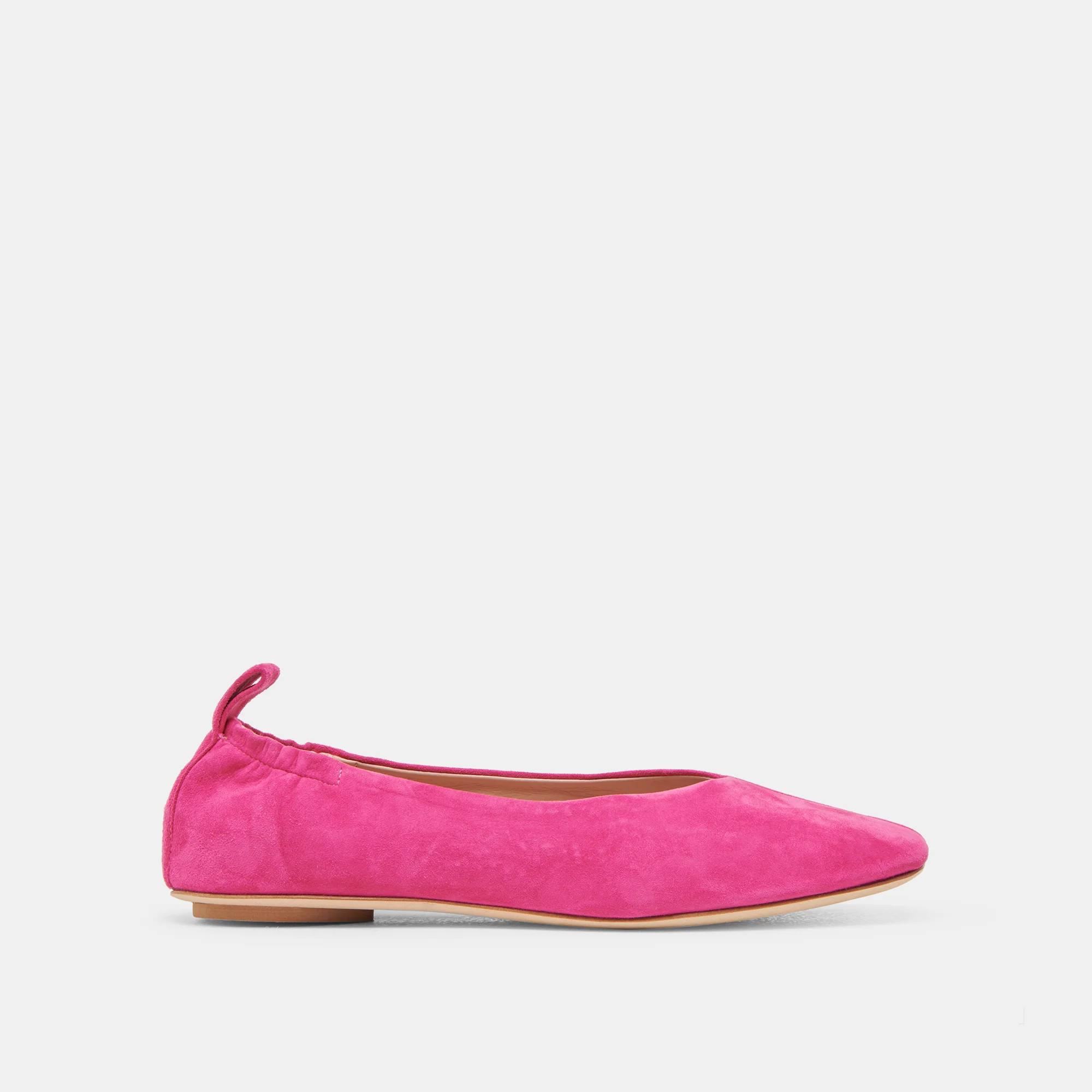 Vinnie Ballet Flats Fuchsia Suede | DolceVita.com