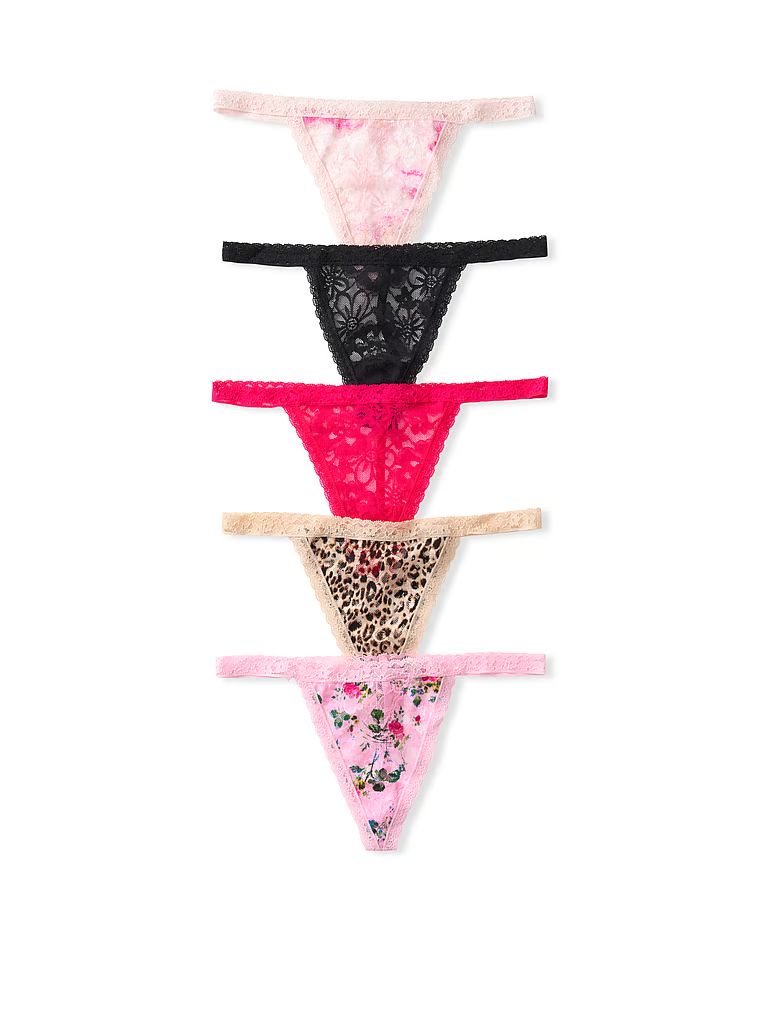 5-Pack Lace V-String Panty - Victoria's Secret | Victoria's Secret (US / CA )