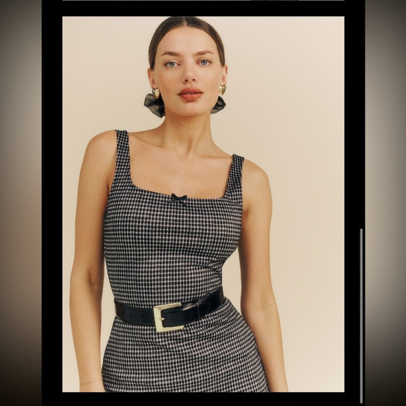 ◽️▪️☁️▫️◾️ Reformation Kenora Knit Dress - Gingham Holiday Dreamin’◽️... | Poshmark