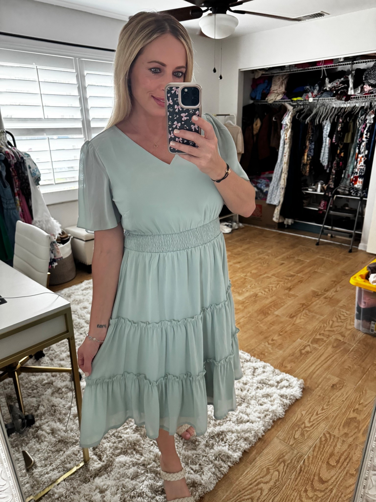 Spring dress. Easter dress. Wore this to my pregnancy announcement! 

#LTKMidsize #LTKBump #LTKootd