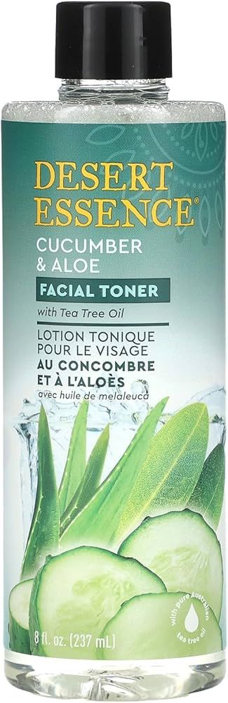Cucumber & Aloe Facial Toner Desert Essence 8 oz Liquid | Amazon (US)