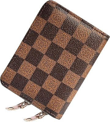Double-layer women's currency storage bag, zipper-style card storage pocket, compact and portable... | Amazon (US)