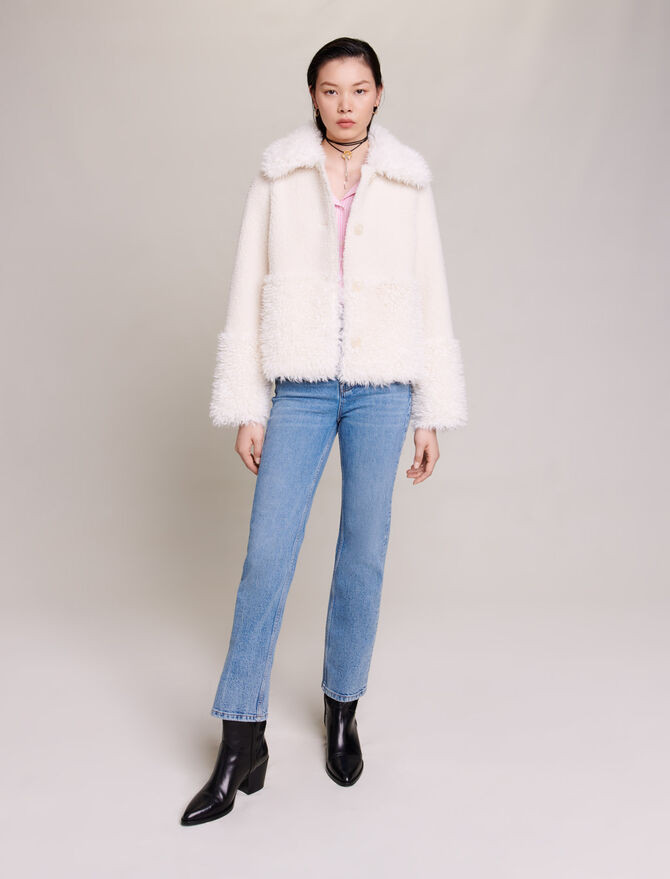 Short fake fur coat | Maje EU