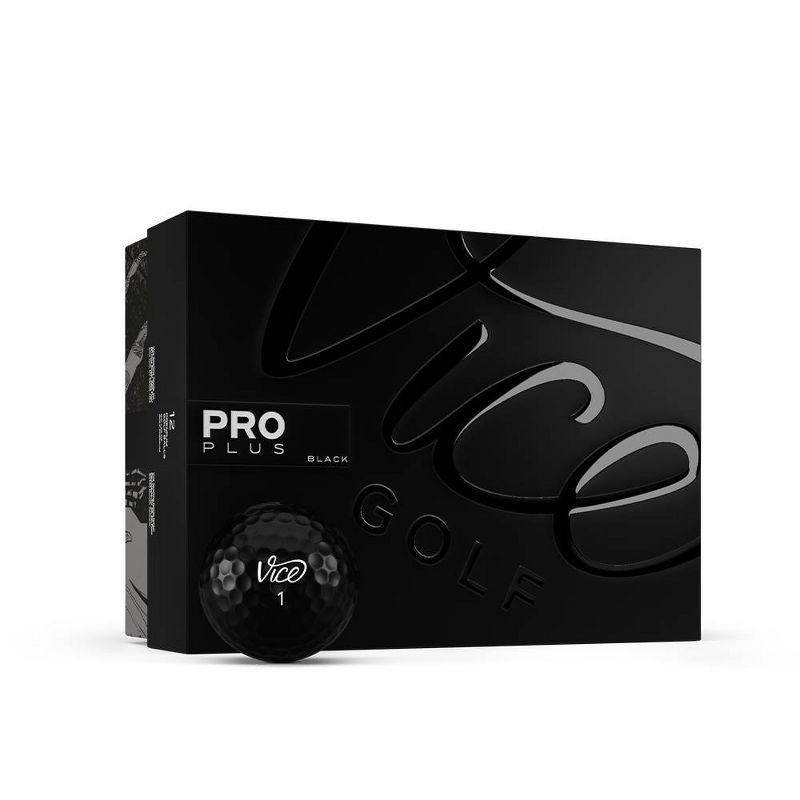Vice Pro Plus Golf Balls Black - 12pk | Target