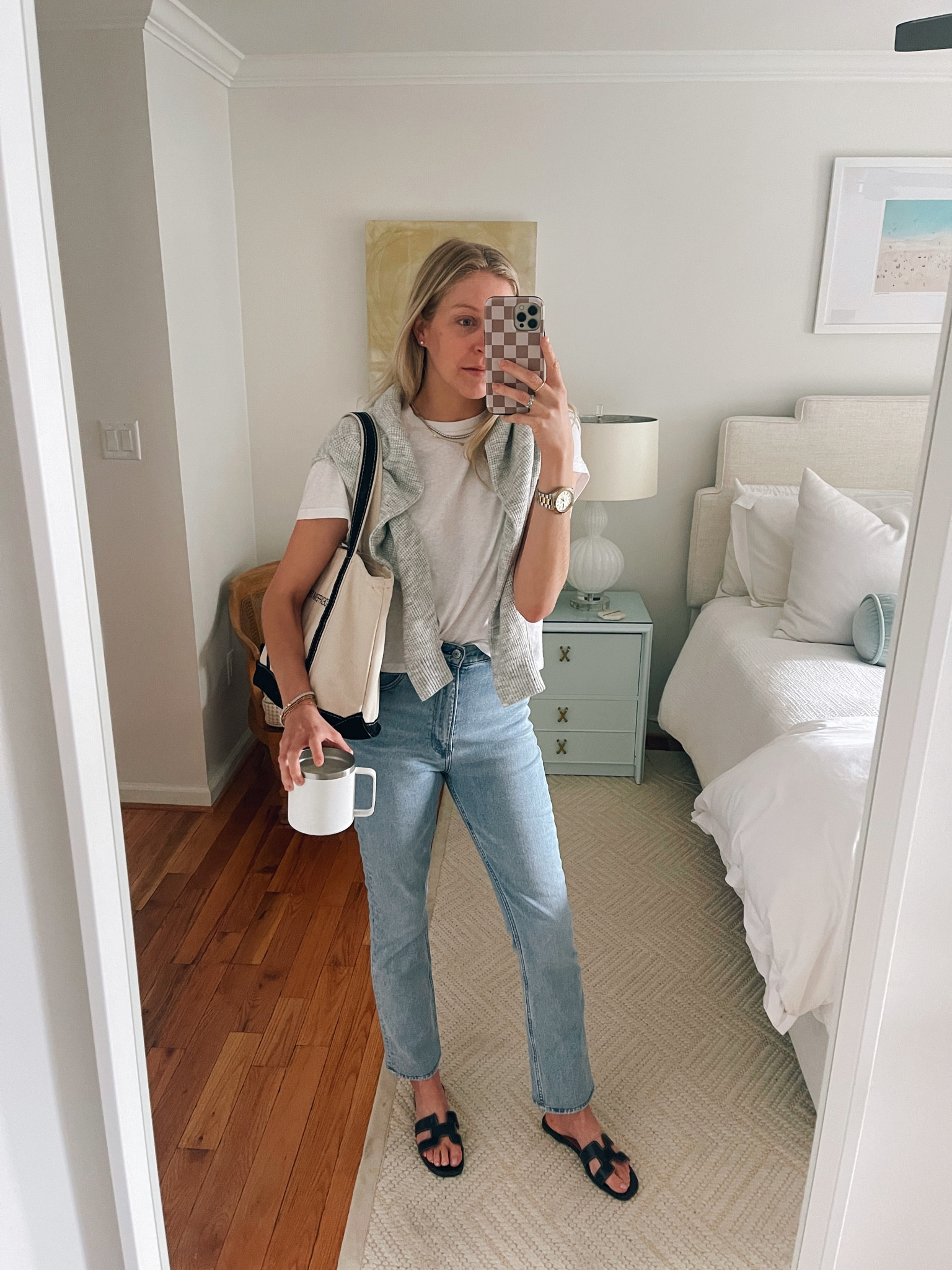 Cute but casual Wednesday and your reminder to buy these Abercrombie jeans. Wearing a 27 (normally a 28)! 