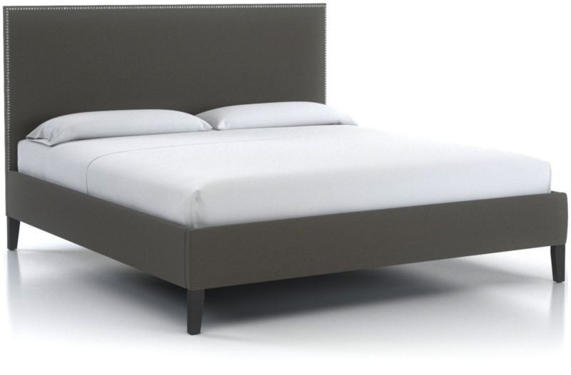 Cole King Upholstered Bed + Reviews | Crate & Barrel | Crate & Barrel