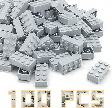 Classic Building Brick 2x4 100 Pieces, Compatible with Lego 3001 Bulk Block Set, Creative Buildin... | Amazon (US)