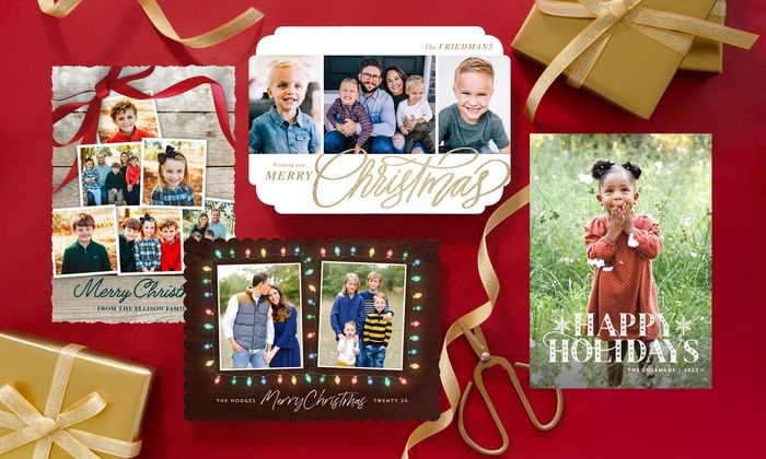 40 Custom Holiday Photo Cards | Groupon