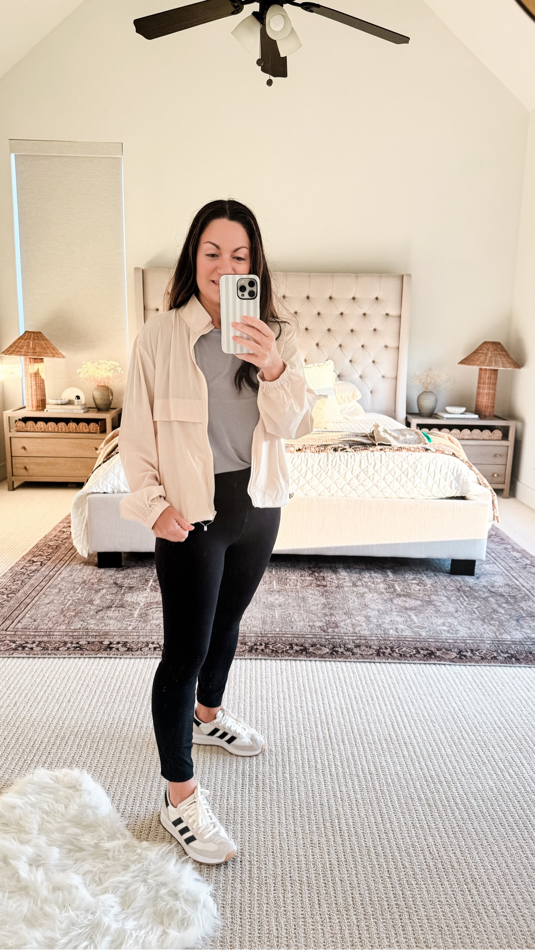 Easy everyday Amazon outfit you’ll wear on repeat — this oversized tee, high waisted leggings, and neutral sneakers are my go-to for busy mornings, errands, or casual days at home. Summer outfit, travel outfit, mom outfit. Everything is affordable, comfortable, and easy to mix and match, and I added a lightweight jacket for a simple layered look. Follow me on LTK for daily Amazon fashion, home decor, and everyday finds.

#LTKootd #LTKActive #LTKvlog