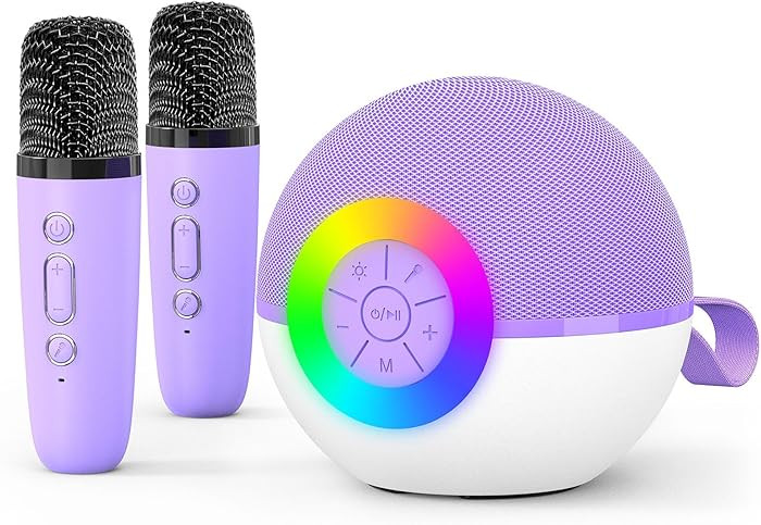 goopow Mini Karaoke Machine Speaker for Kids Adults, Portable Bluetooth Microphone Song Toys with... | Amazon (US)
