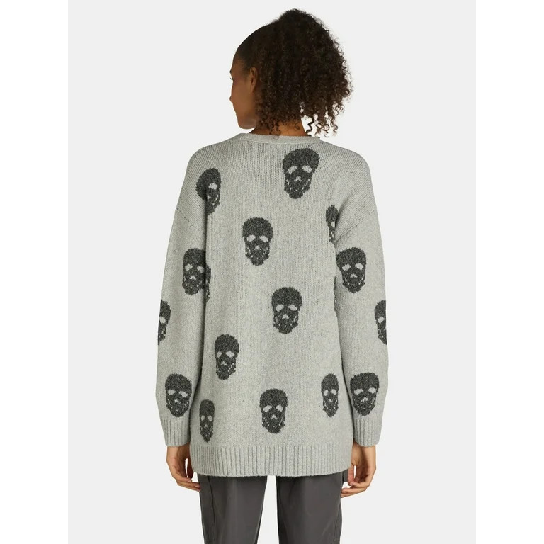 No Boundaries Conversational Cardigan, Women's and Women's Plus Sizes XXS-2XL | Walmart (US)