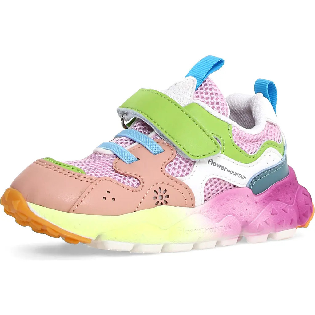 Flower MOUNTAIN Yamano 3 Junior Sneaker in Grey-Violet-Light Green at Nordstrom, Size 3Us | Nordstrom