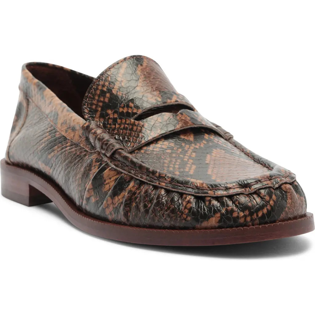 Schutz Tyche Penny Loafer in Pecan Brown at Nordstrom, Size 10 | Nordstrom
