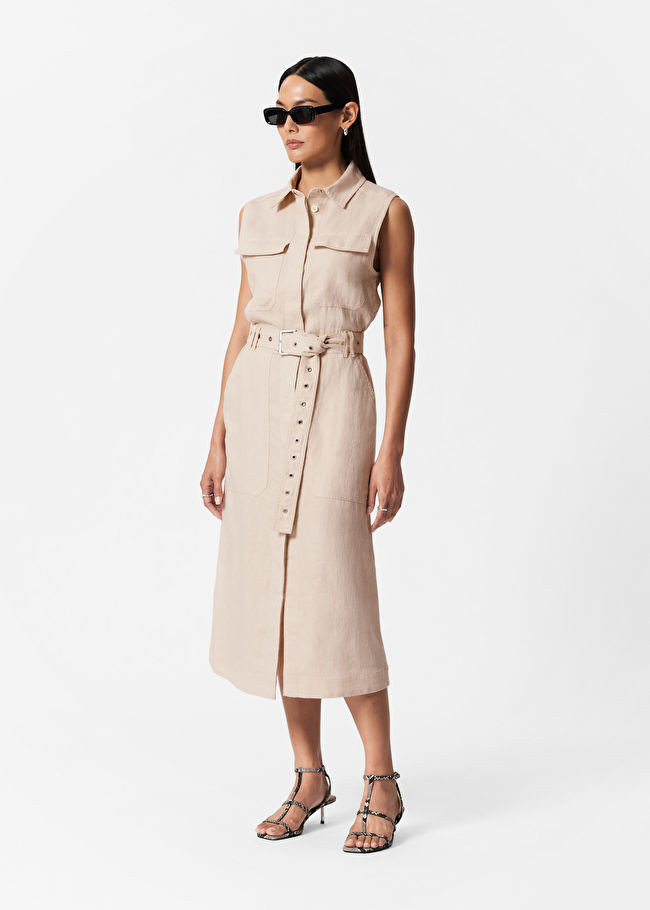 Linen Utility Midi Dress | & Other Stories (EU + UK)
