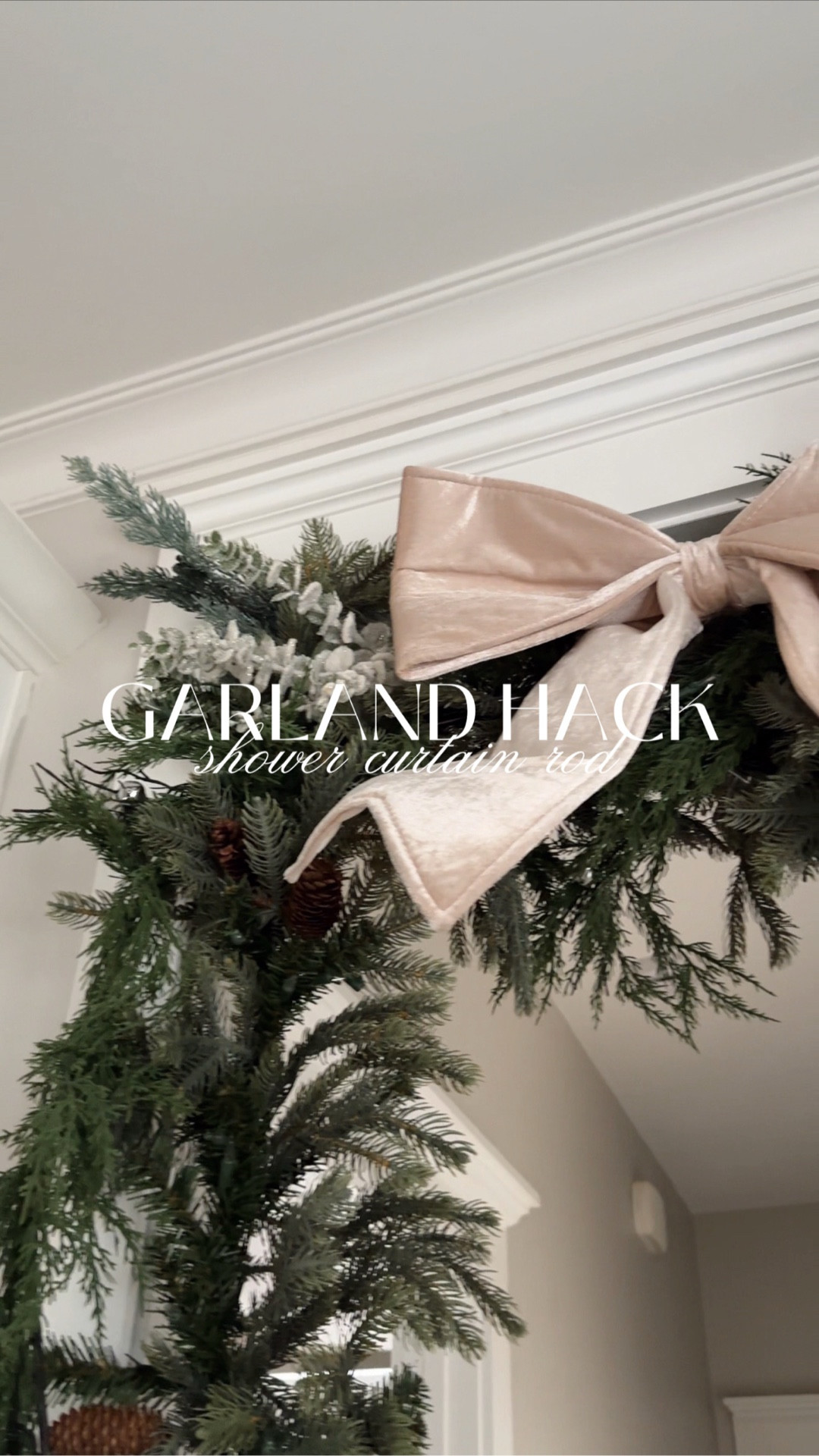 The viral shower curtain rod hack for your garlands! 

#LTKdayinmylife #LTKSeasonal #LTKHoliday