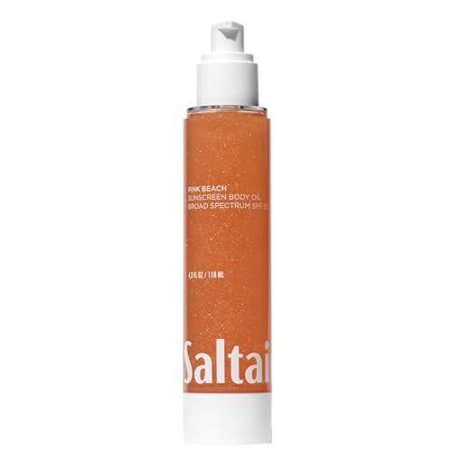 Saltair SPF Body Oil - Broad Spectrum SPF 50 PA++++ Sunscreen. Lightweight Dry Oil with Sun Protection and Moisturizing Kukui & Mongongo Extracts. Pink Beach Scent, 4floz Vacation Essential | Amazon (US)