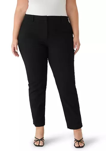 Plus Size Stretch Twill Straight Leg Pants | Belk