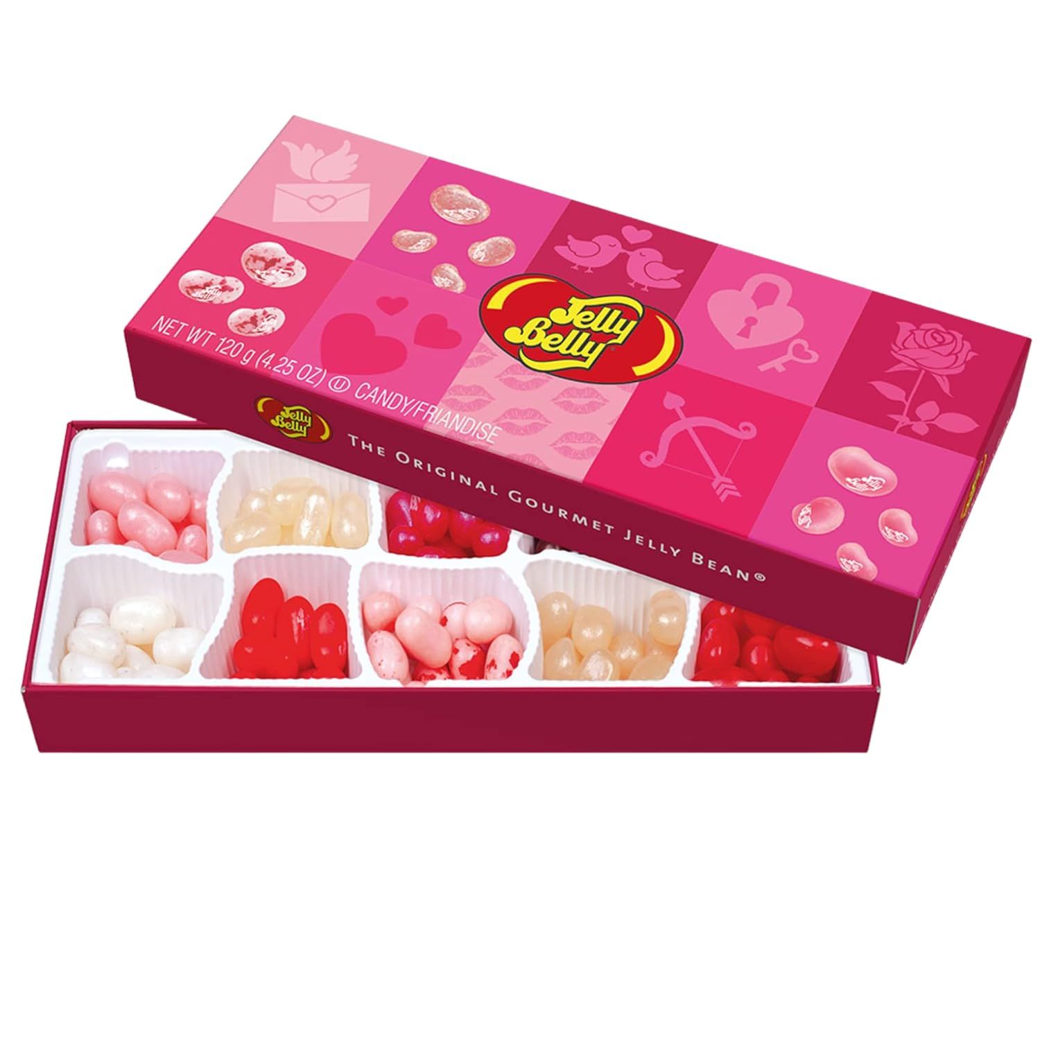 Jelly Belly 10 Flavor Assortment Valentine's Day Gift Box, Multi Colored Jelly Bean Candies, 4.25... | Amazon (US)