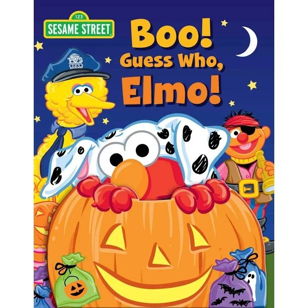 Sesame Street: Boo! Guess Who, Elmo! (Board Book) | Walmart (US)