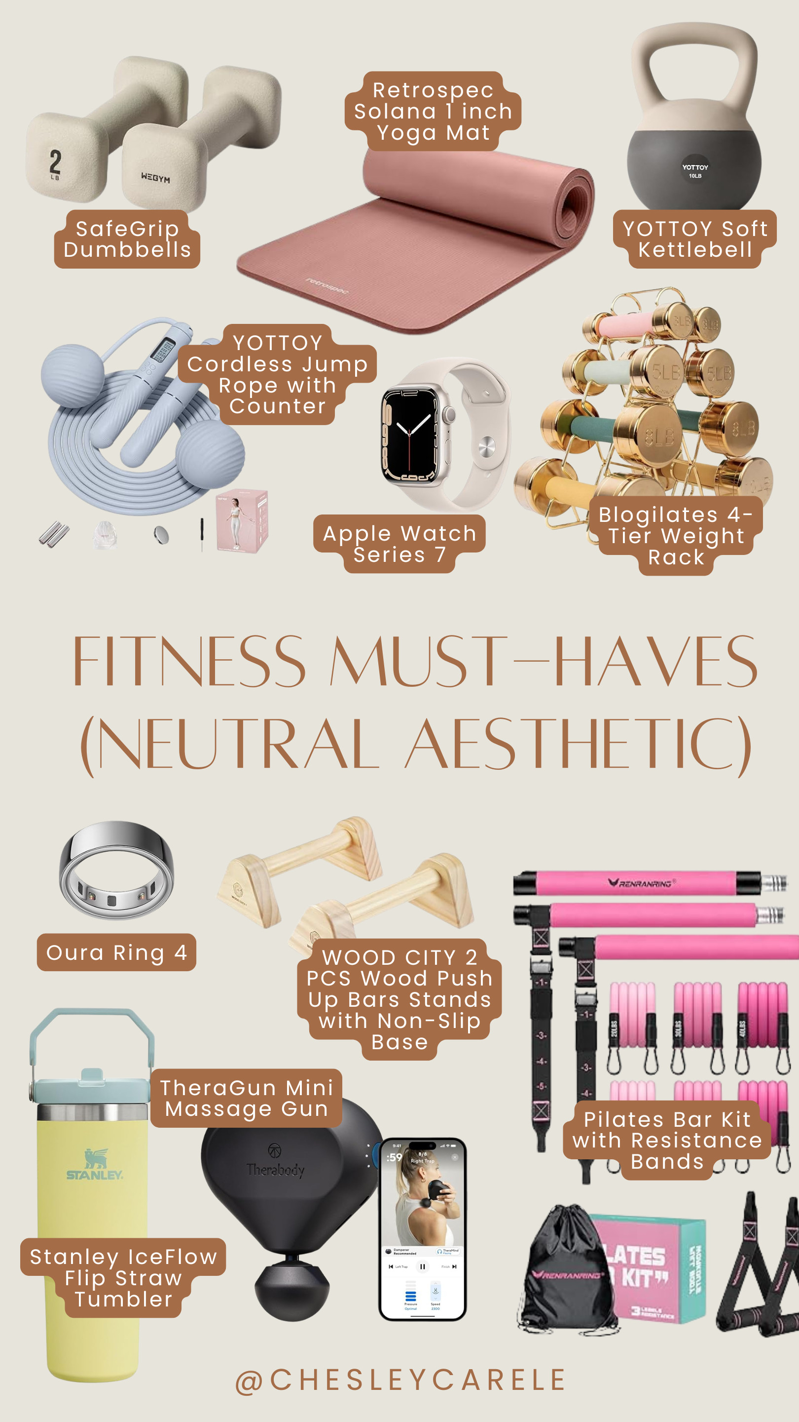 Fitness Must-Haves (neutral aesthetic)  

 #LTKActive #LTKFitness #LTKWorkwear