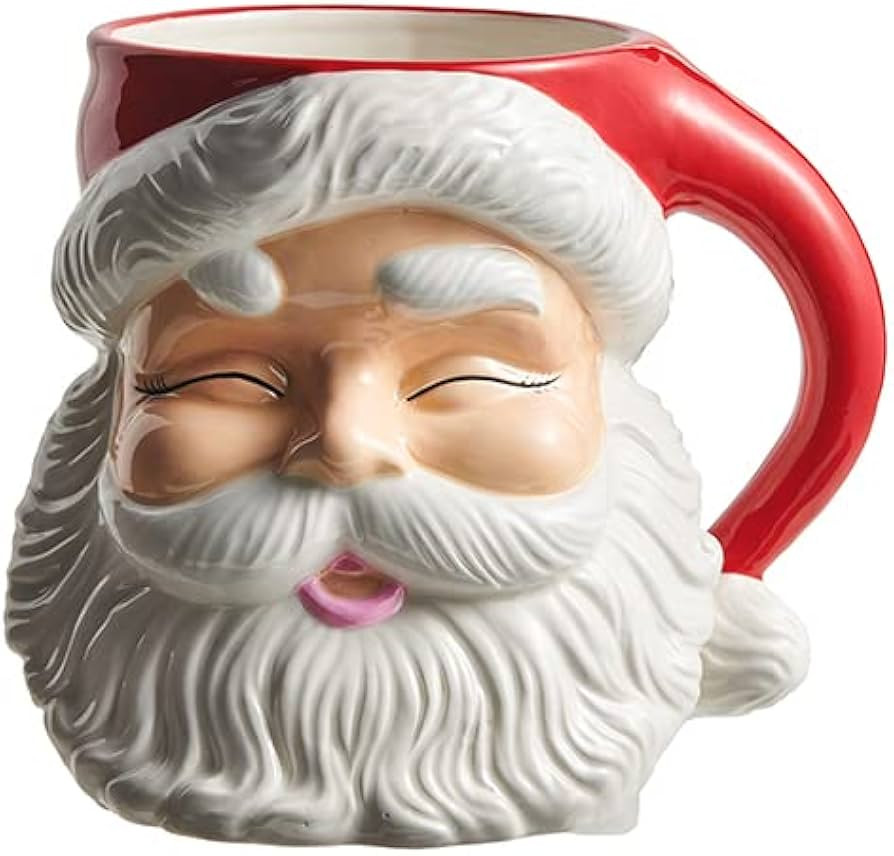 Raz Imports 2023 Jingle & Cocoa 8" Red Santa Container | Amazon (US)