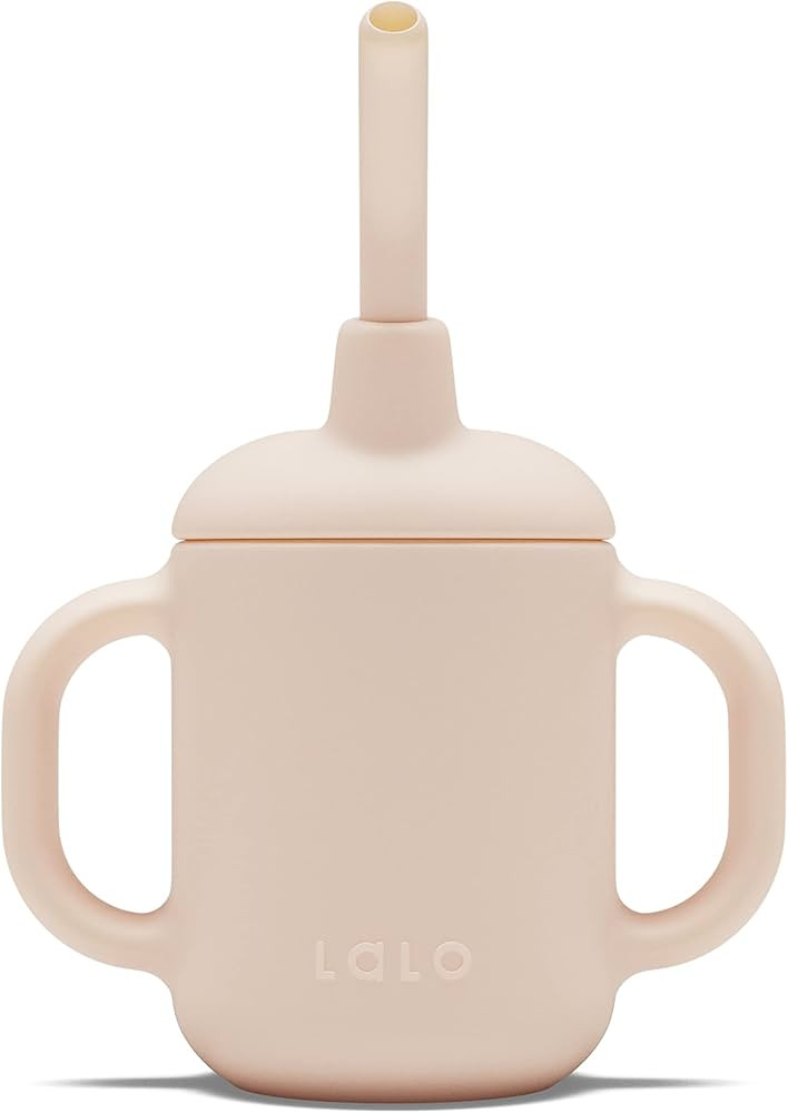 Lalo Little Cup, Non-Toxic Silicone Straw Cup with Handles - Baby and Toddler Sippy Cup - Mini Cu... | Amazon (US)