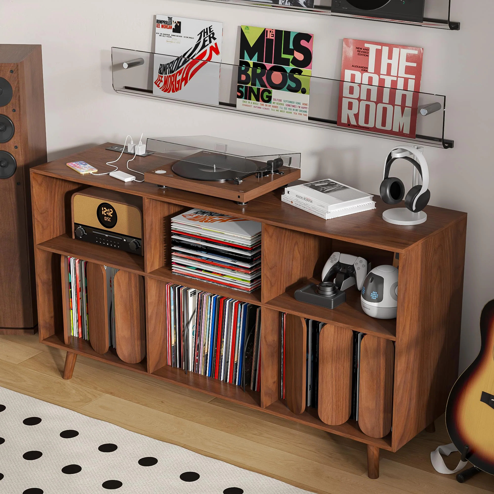 Large Record Player Stand | Wayfair North America