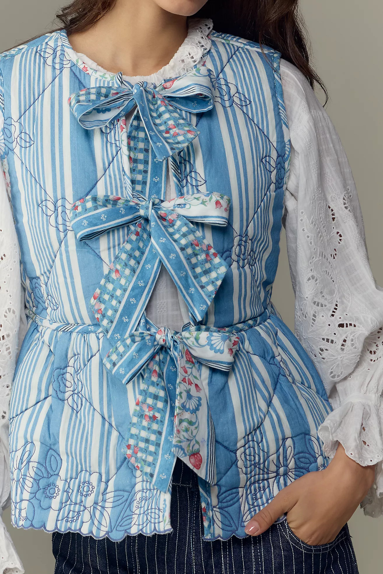 Damson Madder Catrin Reversible Gilet | Anthropologie (US)