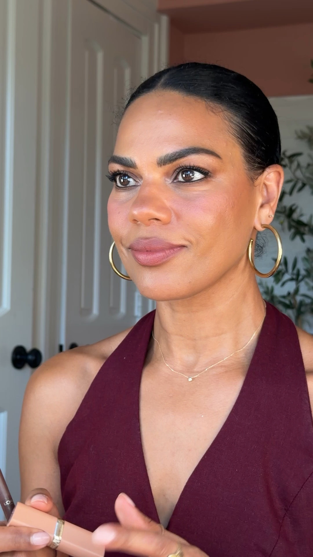 Blur Matte lipstick  in 545 “NUDE NONCHALANT”  liner in 570 “worth it intense”  I love these so much. They feel so amazing like a lip balm and smooth the lines.   Feels and looks just like violette sheer lip balm  (linked those too)

#LTKOver40 #LTKBeauty