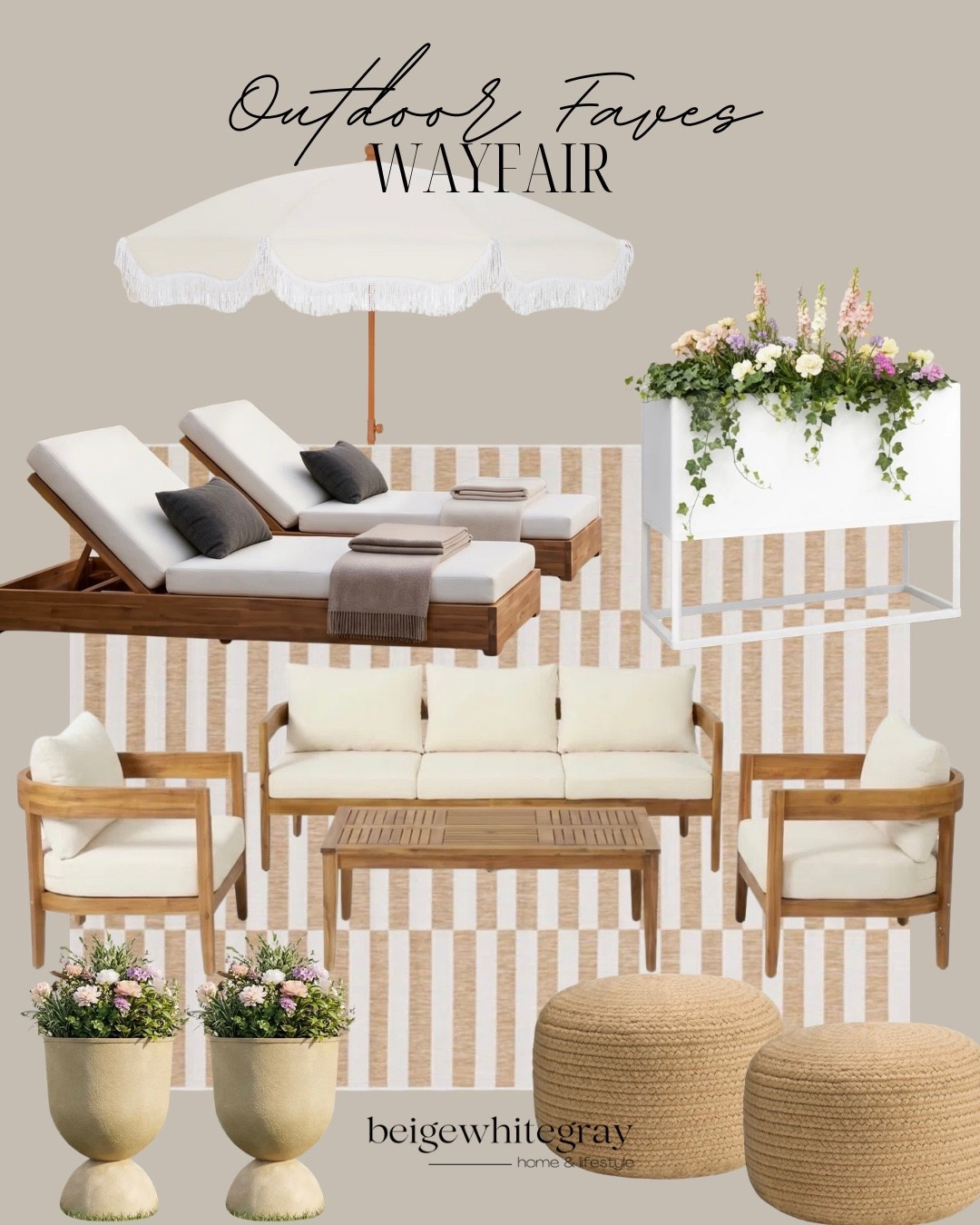 #ad @wayfair #Wayfair #WayfairPartner 

outdoor furniture, backyard inspiration, poolside loungers, patio styling, designer look for less, black and white home, outdoor decor, summer backyard ideas

#LTKHome #LTKSaleAlert #LTKSeasonal