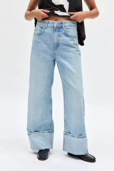 BDG Thea Cuffed Wide Leg Jean | Urban Outfitters (US and RoW)