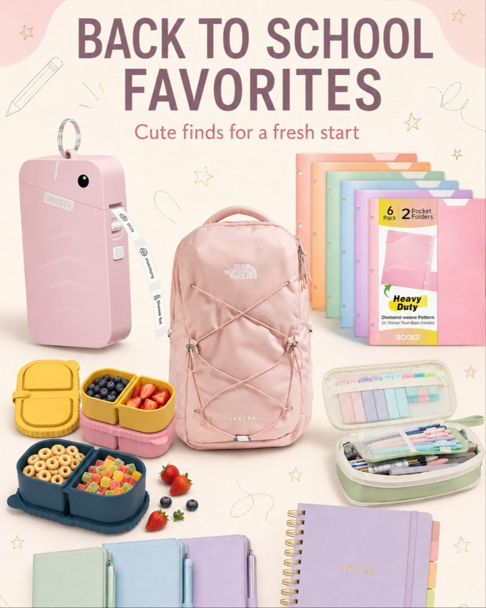 Back-to-school essentials, but make them cute 🎒✏️💗 From the perfect pink backpack and snack containers to pastel notebooks, folders and pens-these finds make getting organized for a new school year way more fun! Tap to shop everything pictured. 🛍️

#BackToSchool #BackToSchoolFinds #LTKFinds #SchoolSupplies #AmazonFinds #BackToSchoolShopping #LTKKids
 

 #LTKmomlife