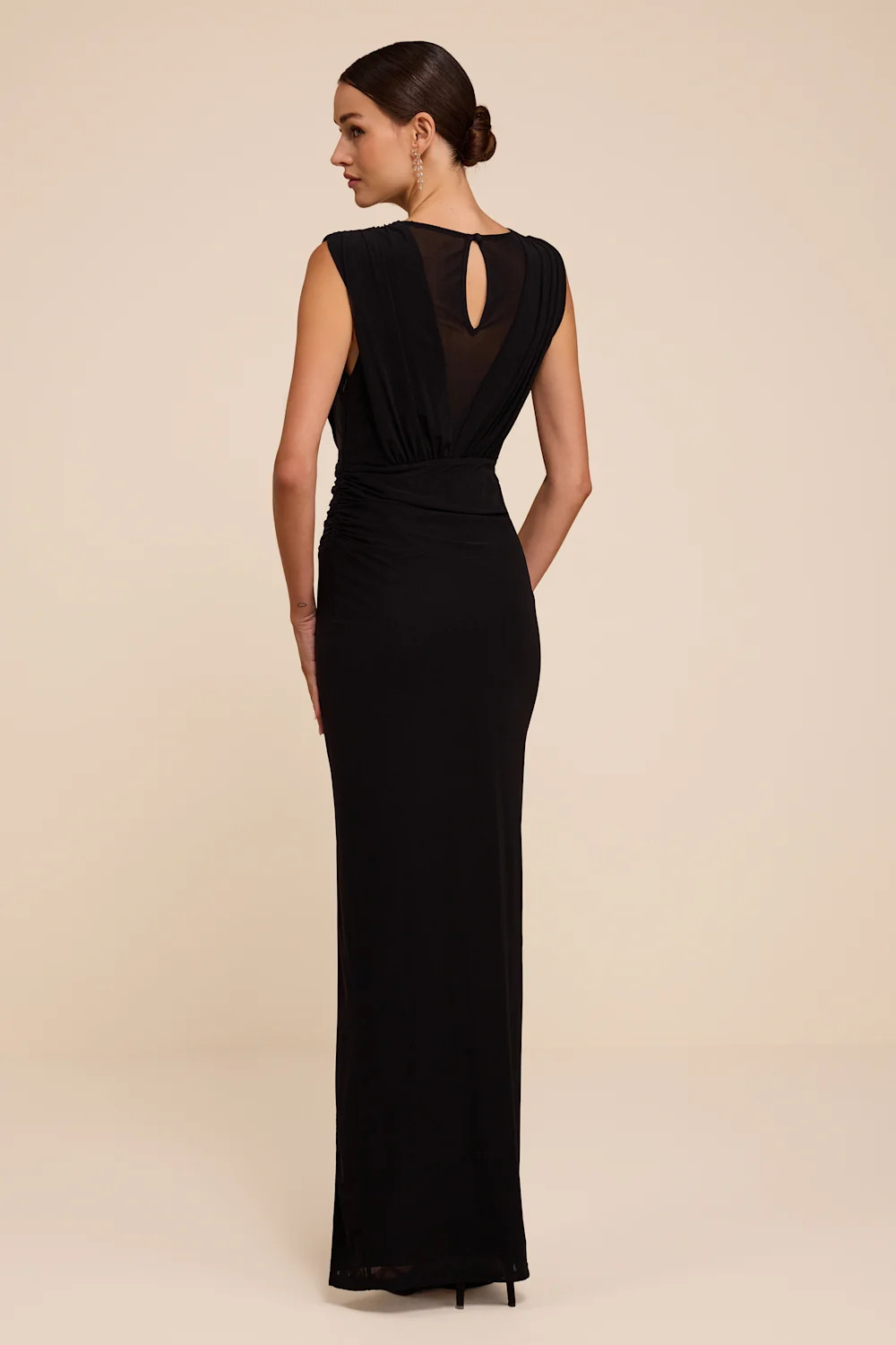 Beatrix Black Plunge Maxi Dress | Lulus