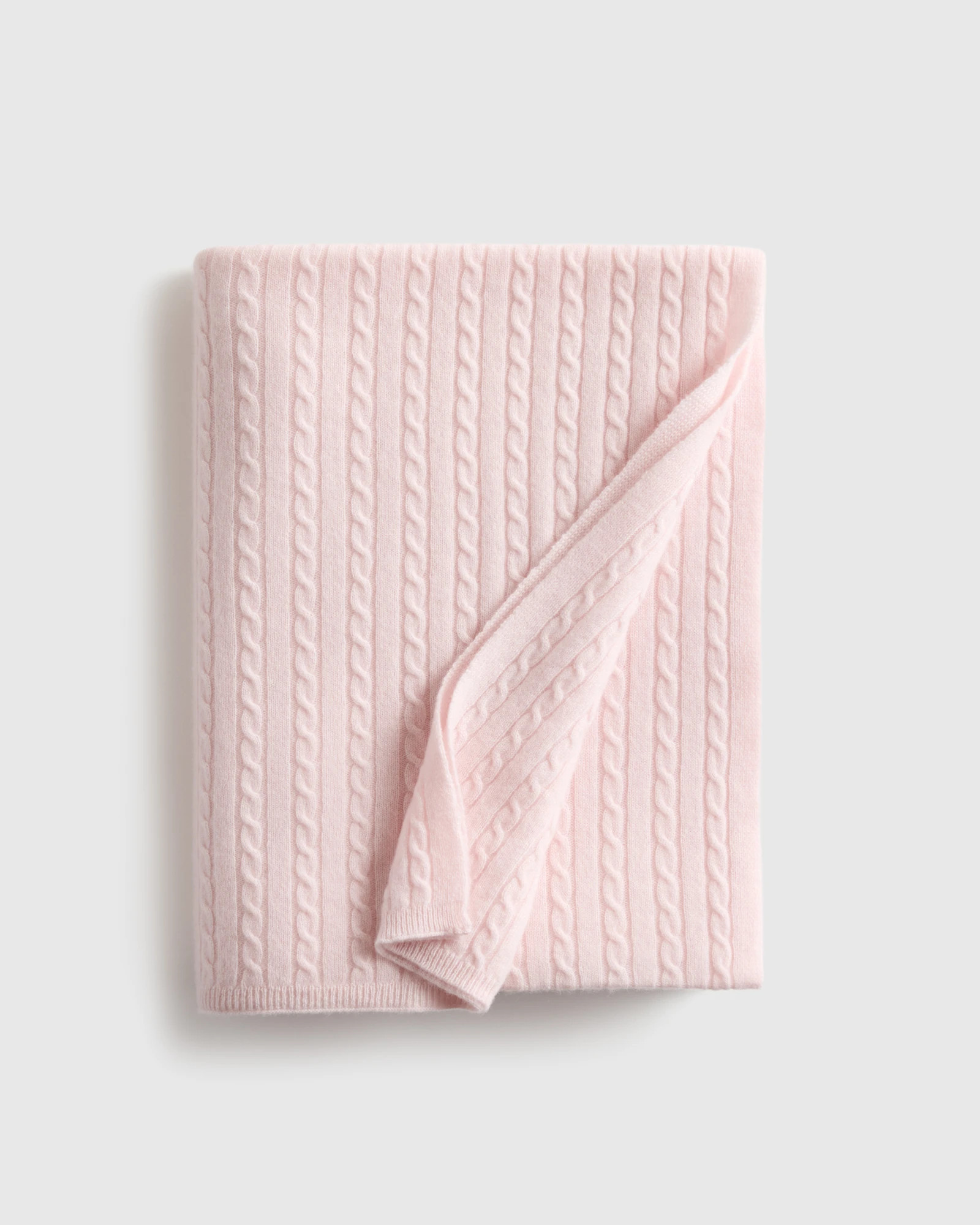 Cable Knit Cashmere Throw | Quince