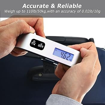 travel inspira Luggage Scale, Portable Digital Hanging Baggage Scale for Travel, Suitcase Weight ... | Amazon (US)